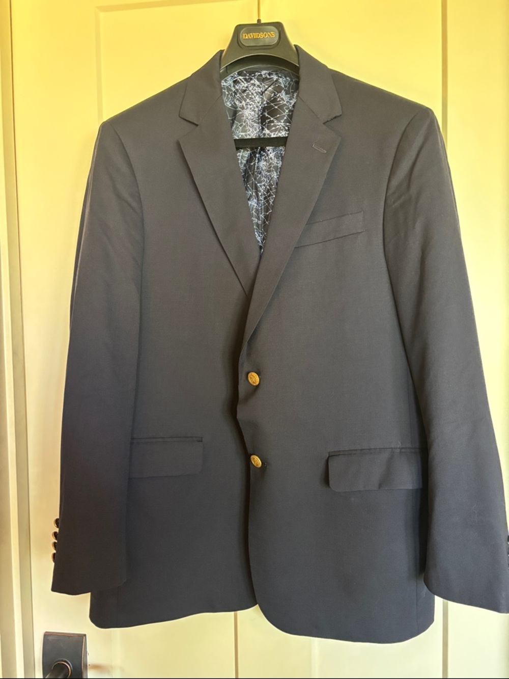 Vineyard Vines Navy Blazer with Gold Buttons